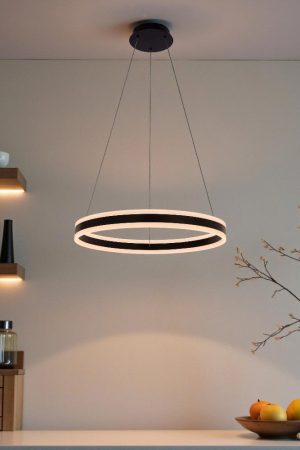 LAMPARA METAL NEGRO 60 DIAMETRO